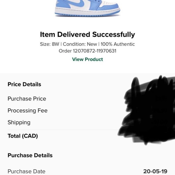 UNC Jordan 1 low - Picture 6 of 6